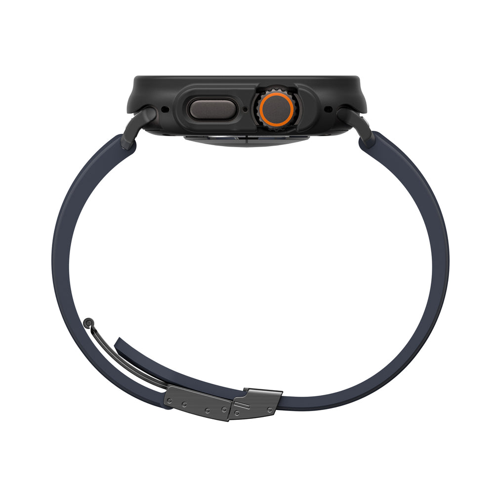 AmazingThing minimalt beskyttelsesfodral til Apple Watch UItra 3 49mm - sort