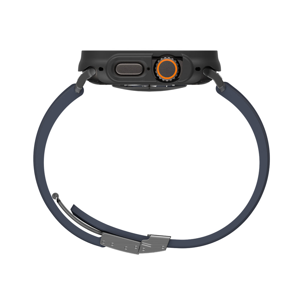 AmazingThing Radix Glass Screen Protector med Case til Apple Watch UItra 3 49mm - sort