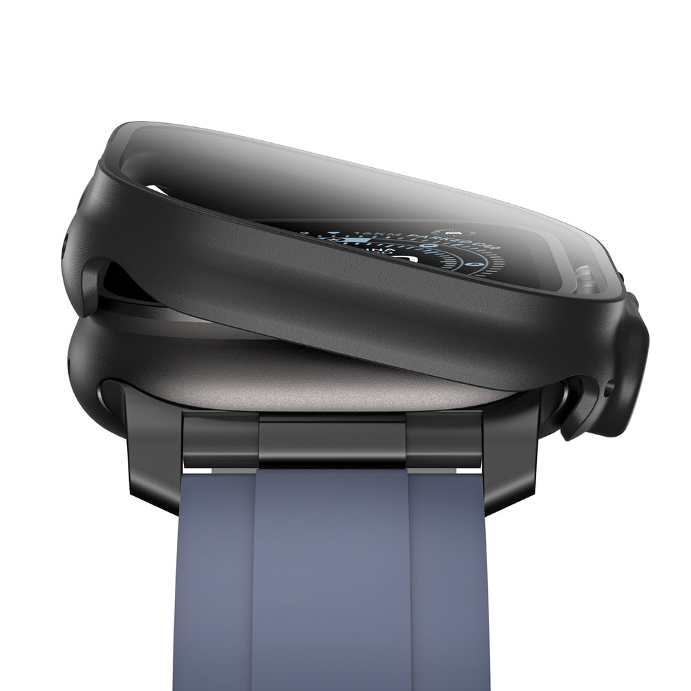 AmazingThing Radix Glass Screen Protector med Case til Apple Watch UItra 3 49mm - sort