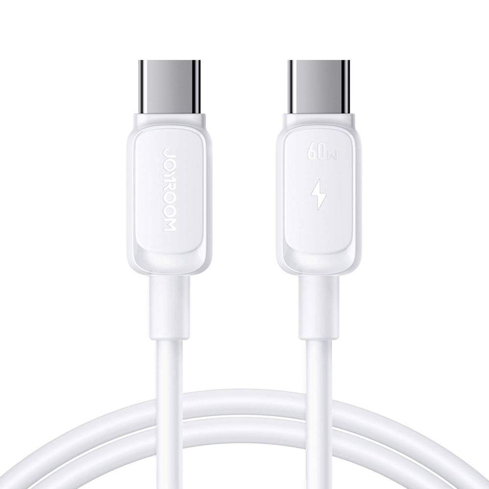 Joyroom S-A14 USB-C-kabel - USB-C 60W 1,2 m - hvid