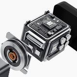 Dudao A67EU GaN 67W Wall Charger med indbygget indtrækbar USB-C Power Delivery Quick Charge Cable - sort