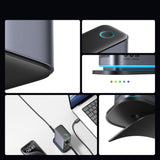 Joyroom JR-TCM02 GaN 65W oplader opladningsstation 4xUSB-C 2xUSB-A UK plug - grå