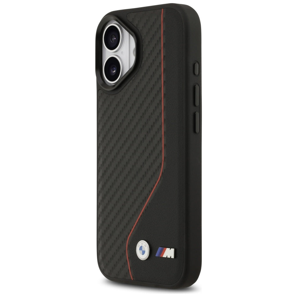 BMW M Carbon Line & Logo MagSafe Case til iPhone 17 - Rød