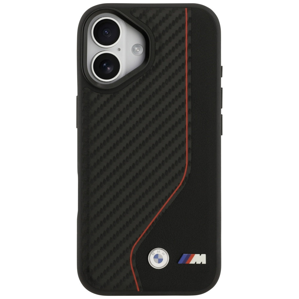 BMW M Carbon Line & Logo MagSafe Case til iPhone 17 - Rød