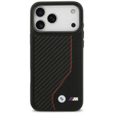 BMW M Carbon Line & Logo MagSafe Case til iPhone 17 Pro Max - Rød