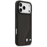 BMW M Carbon Line & Logo MagSafe Case til iPhone 17 Pro Max - Rød