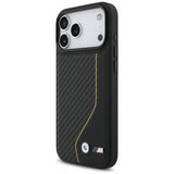 BMW M Carbon Line & Logo MagSafe Case til iPhone 17 Pro Max - Gul