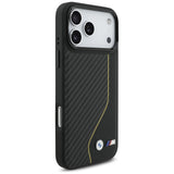 BMW M Carbon Line & Logo MagSafe Case til iPhone 17 Pro Max - Gul