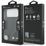BMW M Carbon Line & Logo MagSafe Case til iPhone 17 Pro Max - Gul