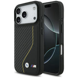 BMW M Carbon Line & Logo MagSafe Case for iPhone 17 Pro - Yellow