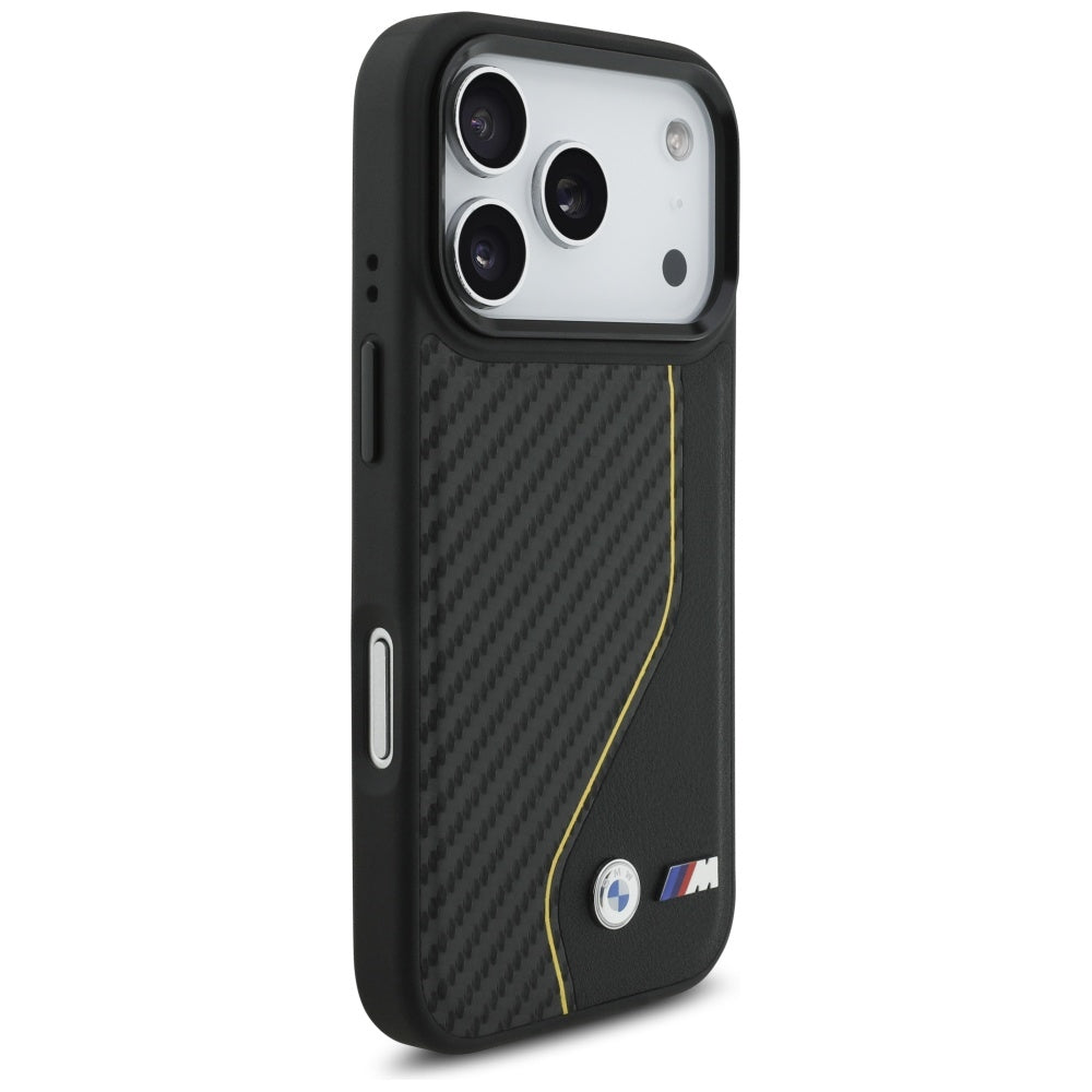 BMW M Carbon Line & Logo MagSafe Case for iPhone 17 Pro - Yellow
