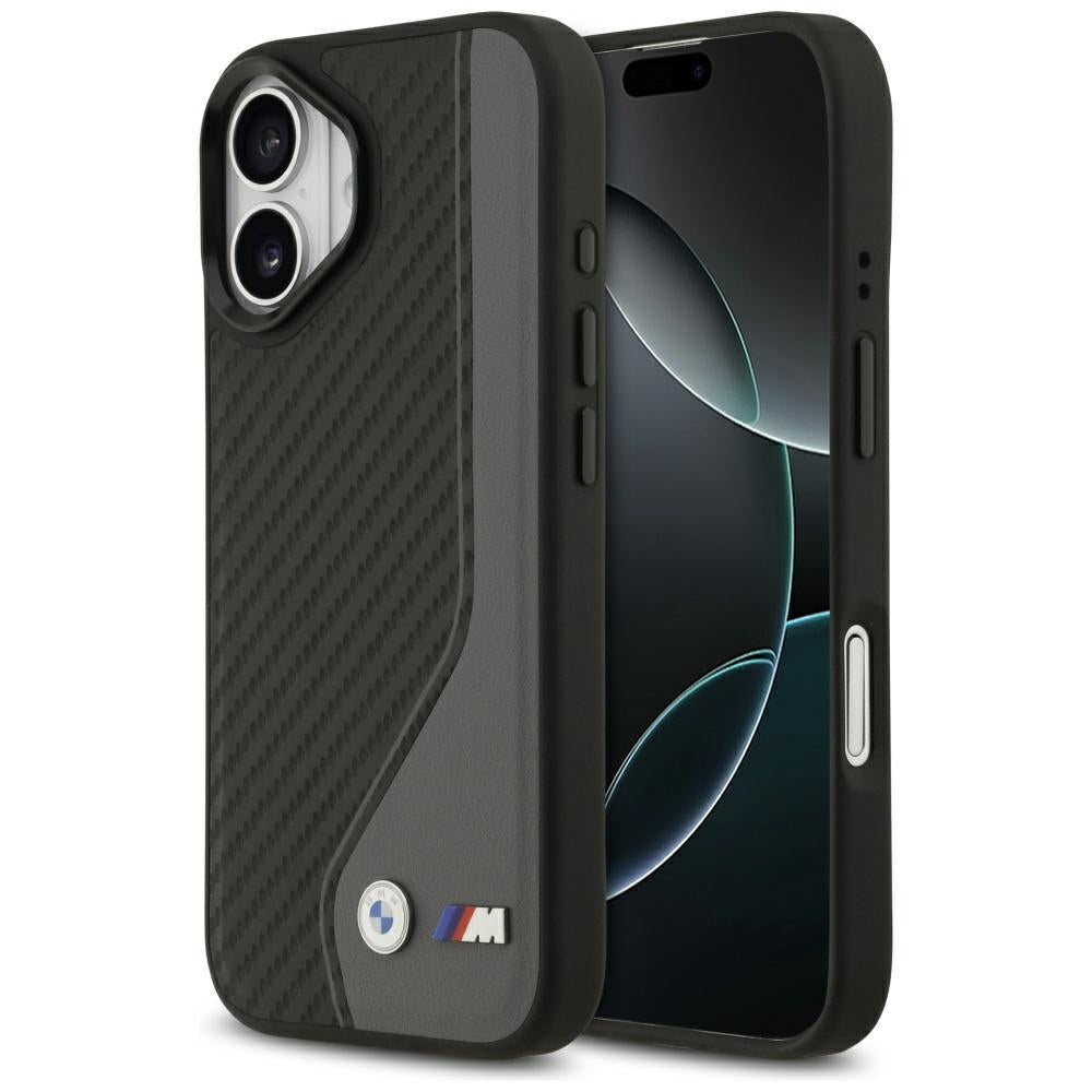BMW M Carbon Logo MagSafe Case til iPhone 17 - sort og grå