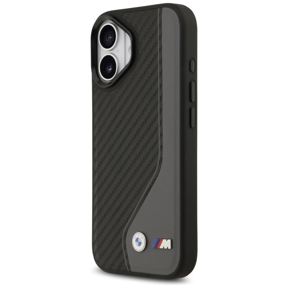 BMW M Carbon Logo MagSafe Case til iPhone 17 - sort og grå