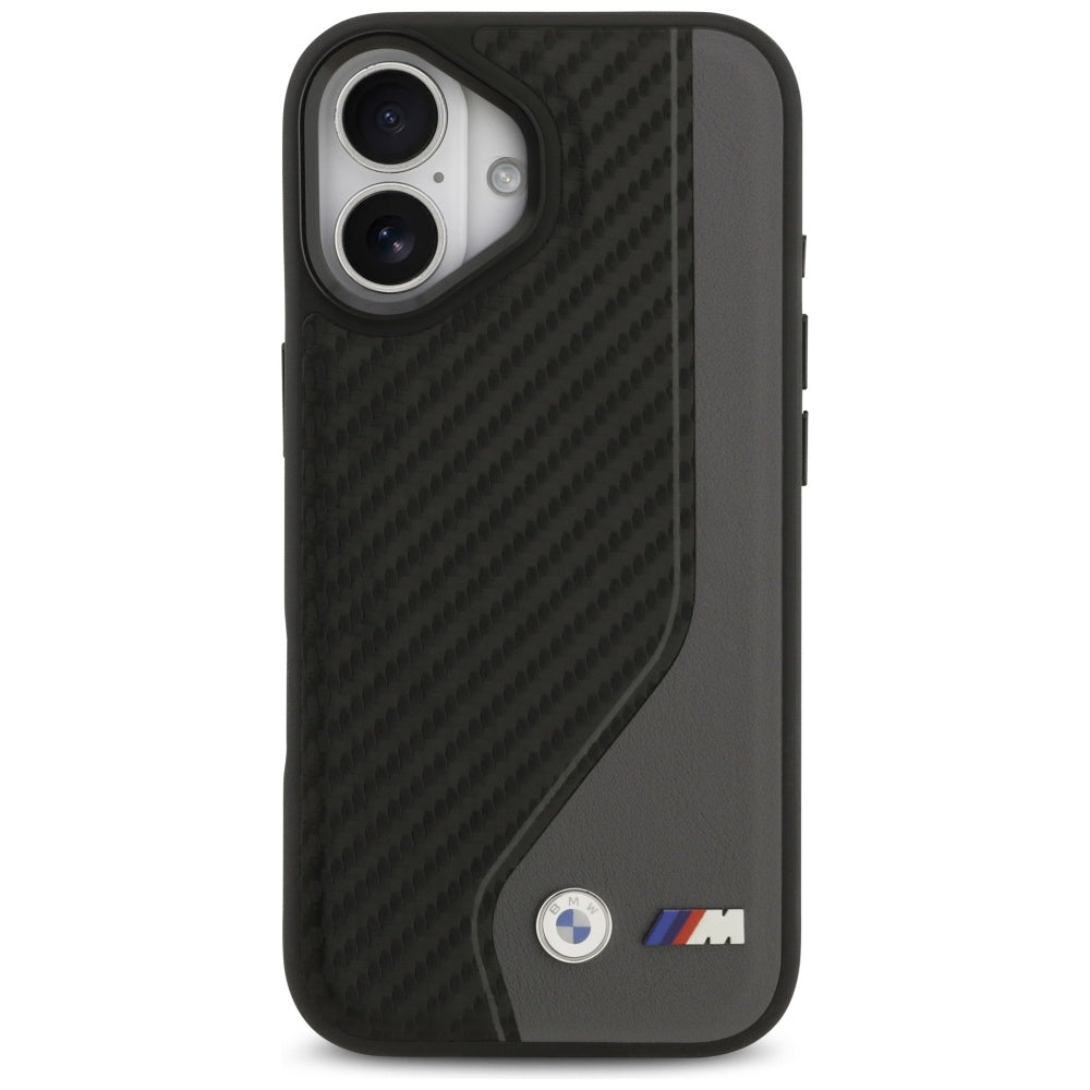 BMW M Carbon Logo MagSafe Case til iPhone 17 - sort og grå