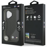 BMW M Carbon Logo MagSafe Case til iPhone 17 - sort og grå