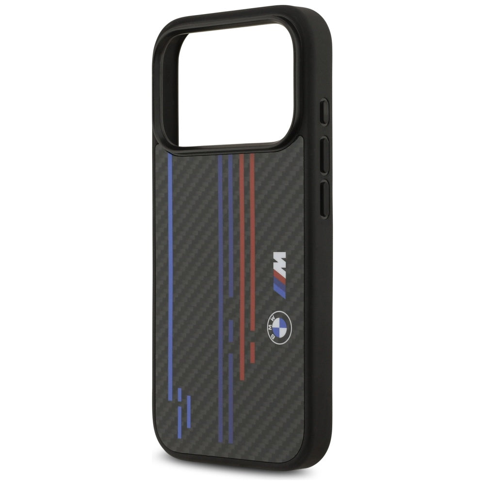 BMW M Kevlar Lines & Logo MagSafe Case til iPhone 17 Pro - sort