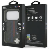 BMW M Kevlar Lines & Logo MagSafe Case til iPhone 17 Pro - sort
