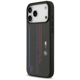 BMW M Kevlar Lines & Logo MagSafe Case til iPhone 17 Pro Max - sort