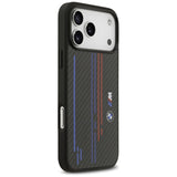 BMW M Kevlar Lines & Logo MagSafe Case til iPhone 17 Pro Max - sort