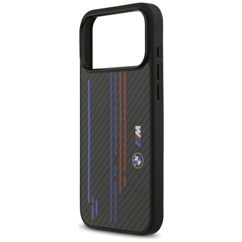 BMW M Kevlar Lines & Logo MagSafe Case til iPhone 17 Pro Max - sort