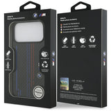 BMW M Kevlar Lines & Logo MagSafe Case til iPhone 17 Pro Max - sort