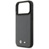 BMW M Quilted Logo MagSafe case for iPhone 17 Pro Max - graphite