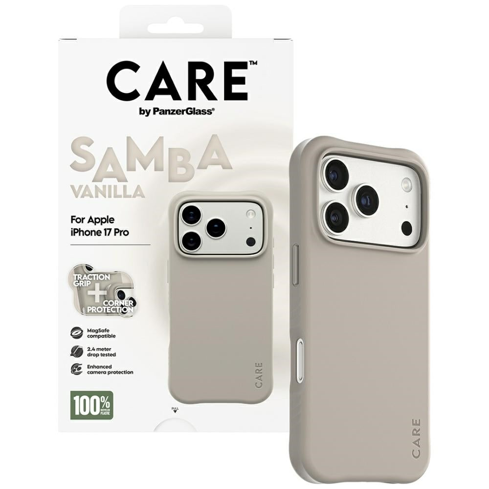 CARE af PanzerGlass Moderne Samba MagSafe Case til iPhone 17 Pro - Grå