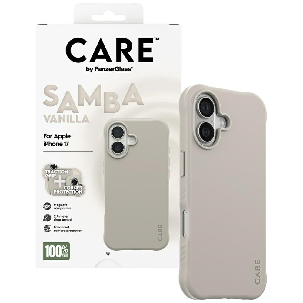 CARE af PanzerGlass Moderne Samba MagSafe Case til iPhone 17 - Grå