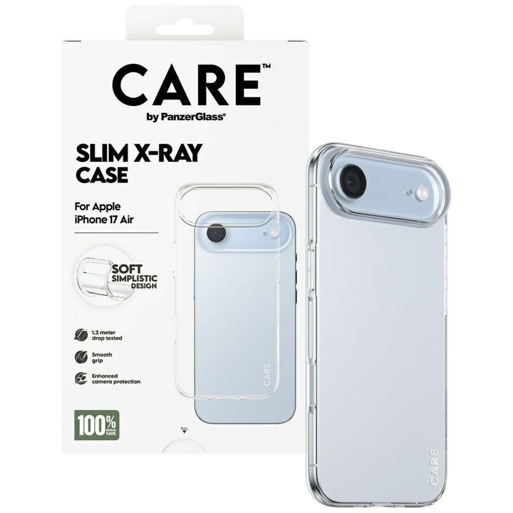 CARE af PanzerGlass Moderne X-Ray Soft Basic Case til iPhone Air - Transparent