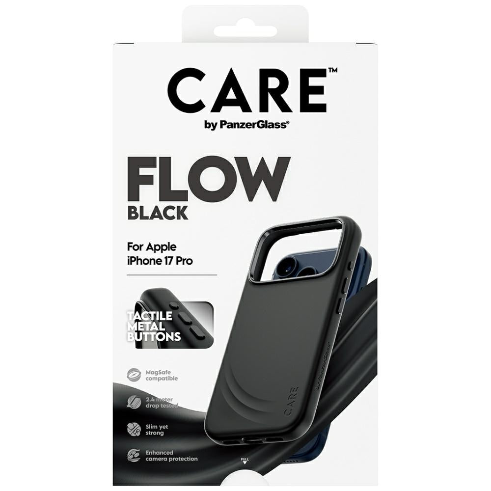 CARE af PanzerGlass Feature FLOW MagSafe Case til iPhone 17 Pro - sort