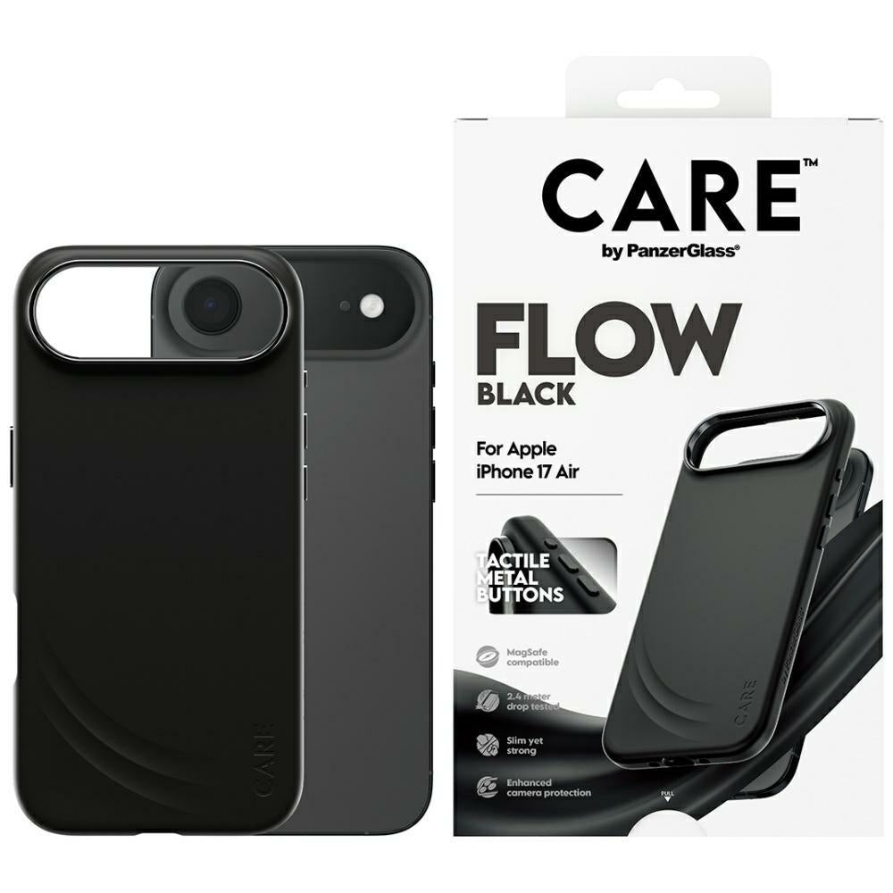 CARE af PanzerGlass Feature FLOW MagSafe Case til iPhone Air - sort