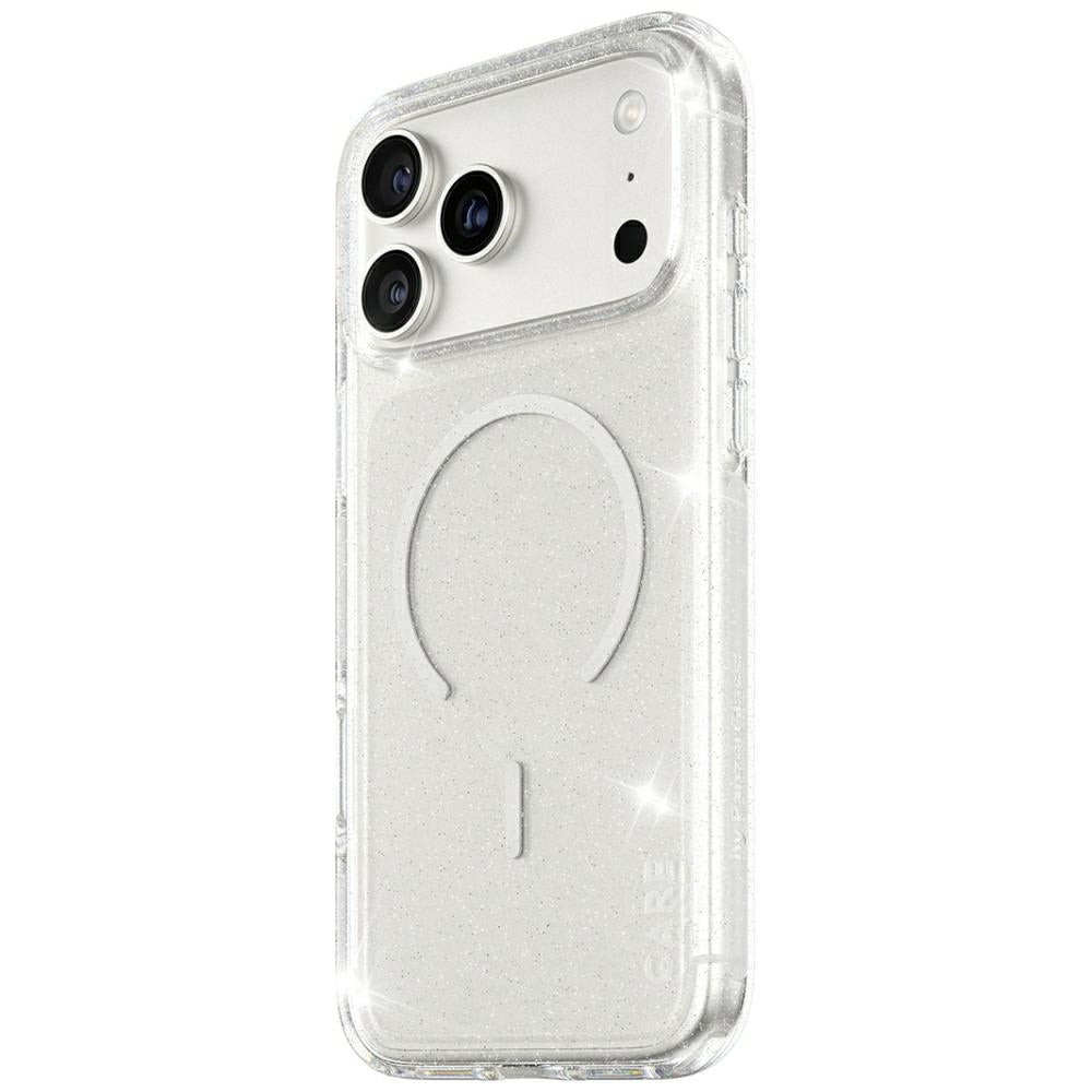 CARE af PanzerGlass Flagship Urban Explorer Case w. White MagSafe til iPhone 17 Pro Max - Clear Glitter
