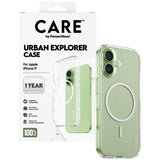 CARE af PanzerGlass Flagship Urban Explorer Case w. White MagSafe til iPhone 17 - Transparent