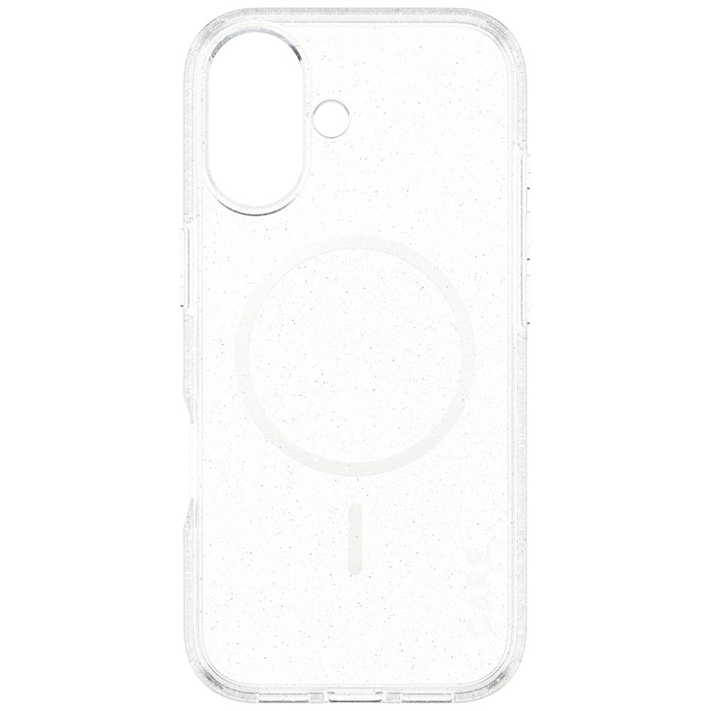 CARE af PanzerGlass Flagship Urban Explorer Case w. White MagSafe til iPhone 17 - Clear Glitter