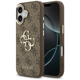 Guess 4G Big 4G Classic Logo Case for iPhone 17 - Brown and Gold