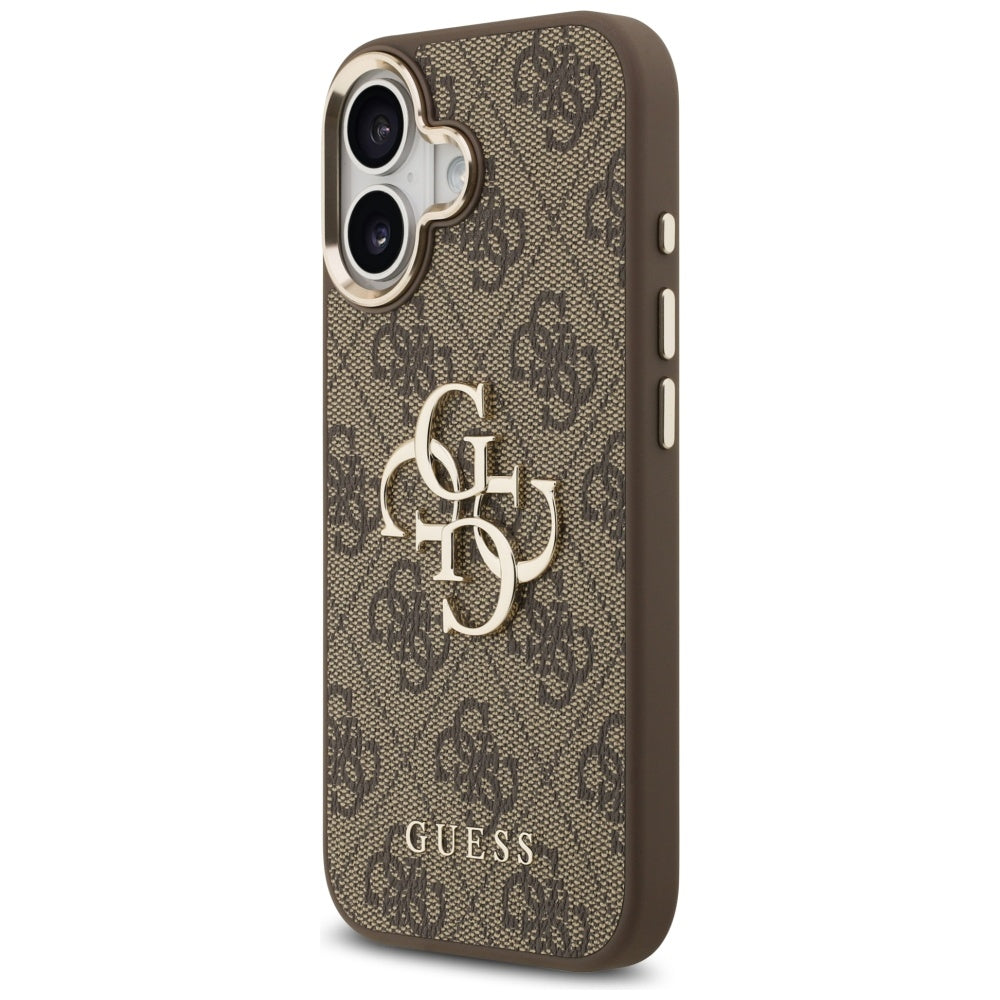 Guess 4G Big 4G Classic Logo Case for iPhone 17 - Brown and Gold