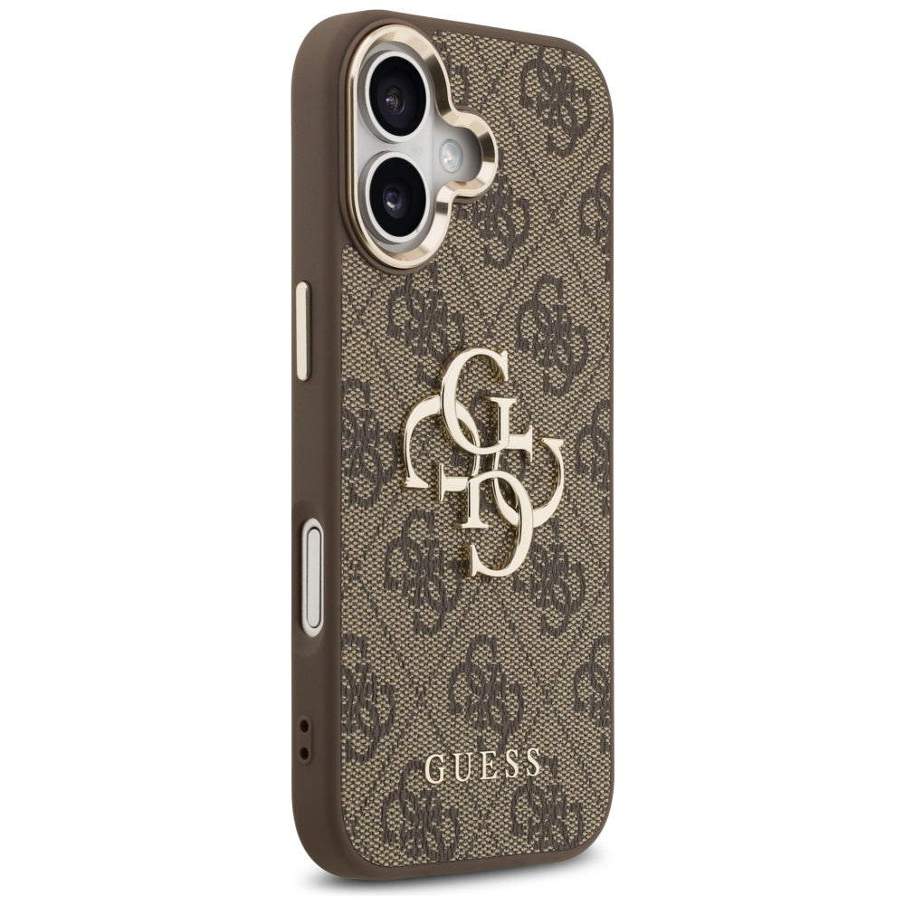 Guess 4G Big 4G Classic Logo Case for iPhone 17 - Brown and Gold