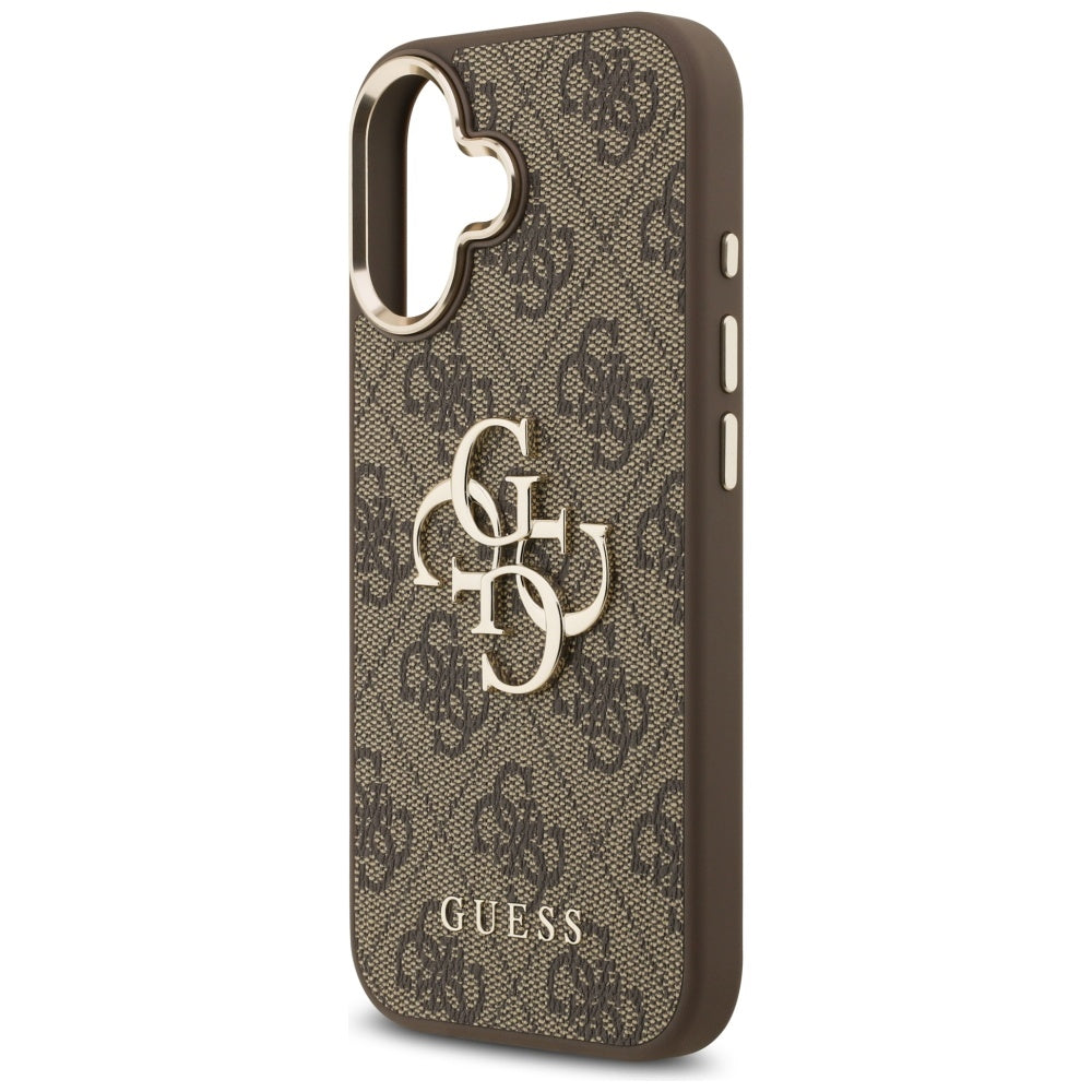 Guess 4G Big 4G Classic Logo Case for iPhone 17 - Brown and Gold