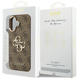 Guess 4G Big 4G Classic Logo Case for iPhone 17 - Brown and Gold
