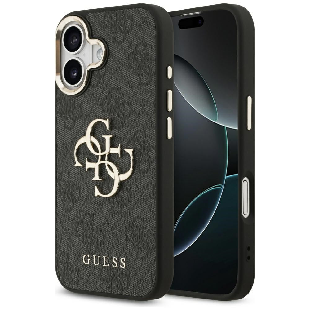 Guess 4G Big 4G Classic Logo Case til iPhone 17 - sort og guld