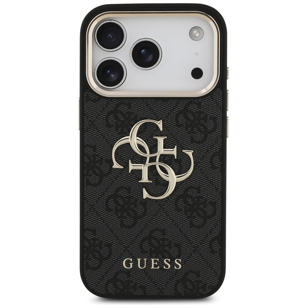 Guess 4G Big 4G Classic Logo Case for iPhone 17 Pro - Black and Gold