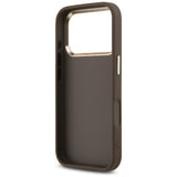 Guess 4G Big 4G Classic Logo Case for iPhone 17 Pro Max - Brown and Gold
