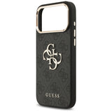 Guess 4G Big 4G Classic Logo Case for iPhone 17 Pro Max - Black and Gold