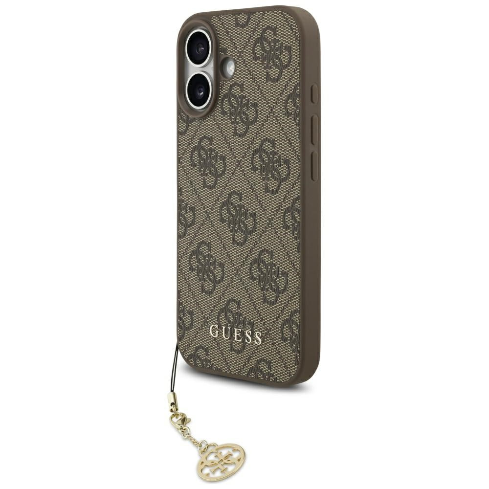 Guess 4G Charms Collection MagSafe-hylster til iPhone 17 - brun