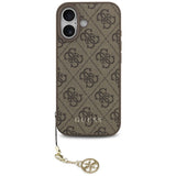 Guess 4G Charms Collection MagSafe-hylster til iPhone 17 - brun
