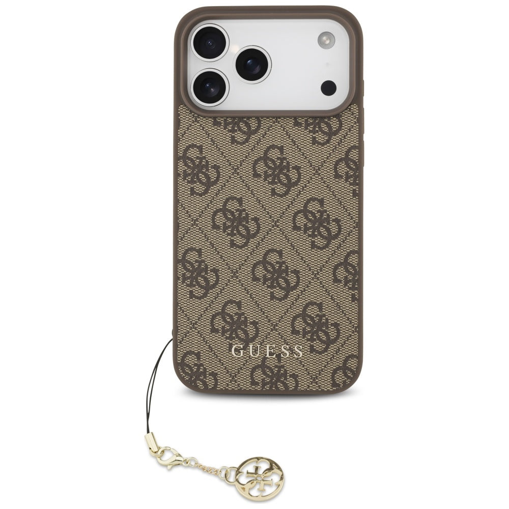 Guess 4G Charms Collection MagSafe case for iPhone 17 Pro Max - brown