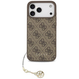 Guess 4G Charms Collection MagSafe case for iPhone 17 Pro Max - brown