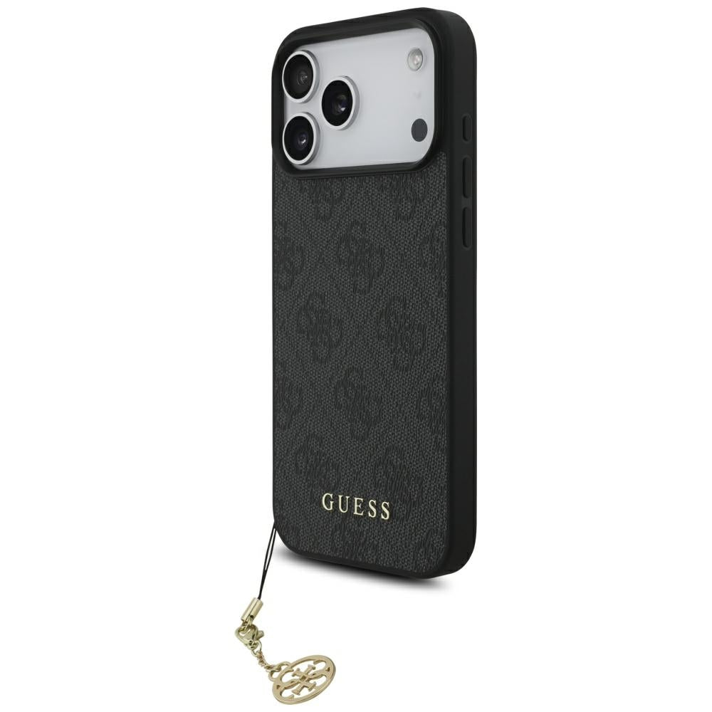 Guess 4G Charms Collection MagSafe-hylster til iPhone 17 Pro Max - sort
