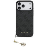 Guess 4G Charms Collection MagSafe-hylster til iPhone 17 Pro Max - sort