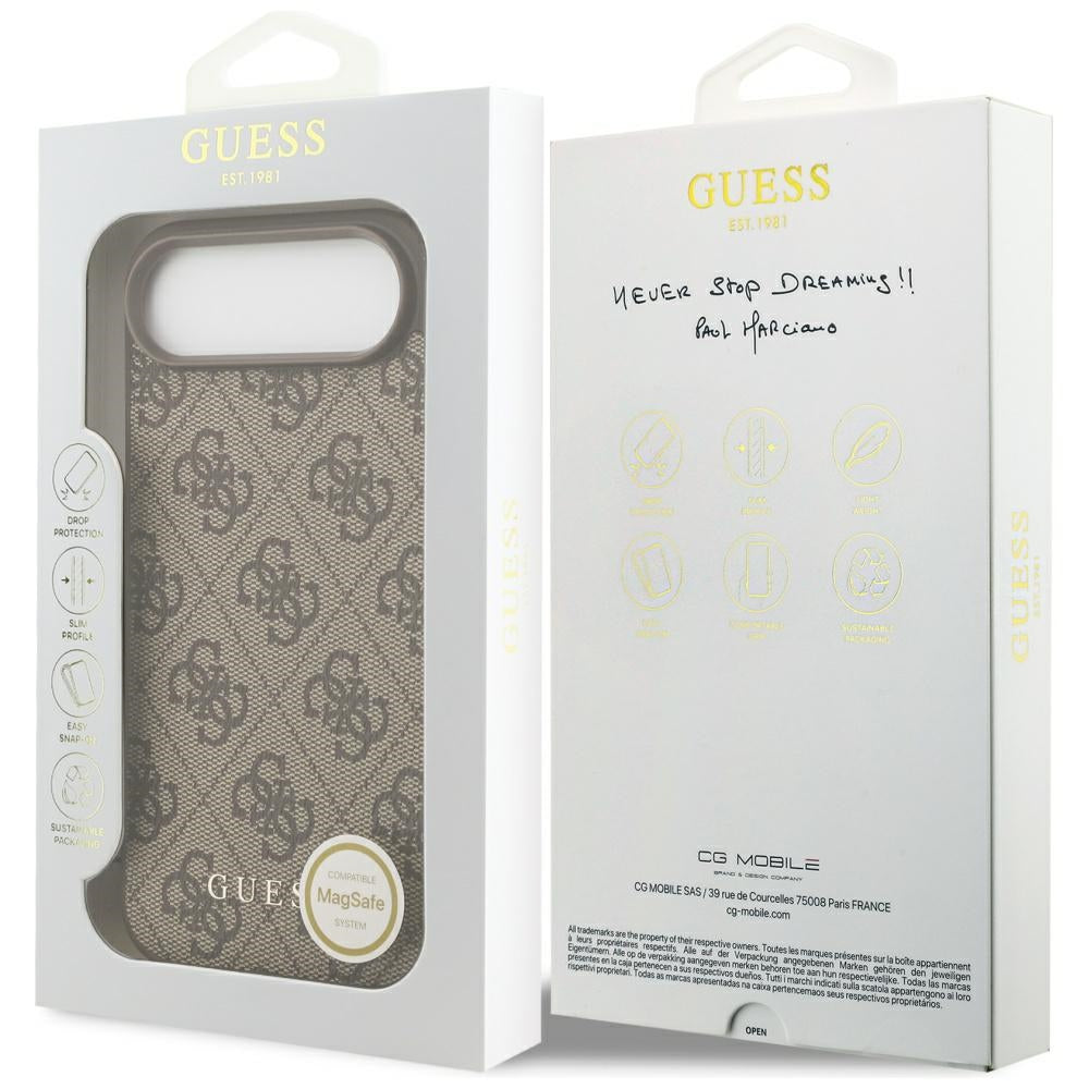 Guess 4G Charms Collection MagSafe-kasse til iPhone Air - brun